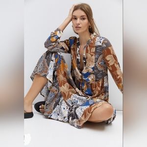 Anthropologie X Mare Mare Lynda Patchwork Maxi Dress XS